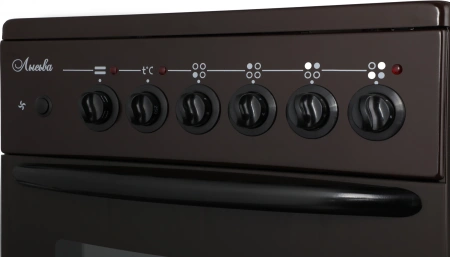 Плита Электрическая Лысьва EF4004MK00 коричневый стеклокерамика (без крышки)