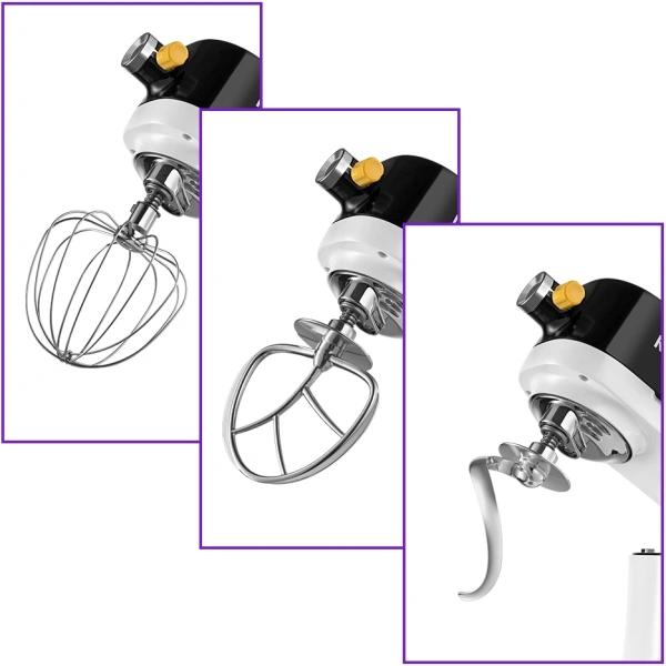 Миксер планетарный Kitfort КТ-3438 1600Вт белый/черный