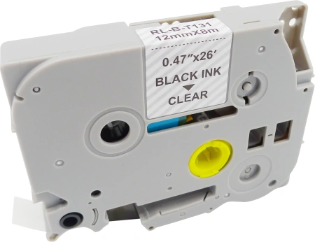 Картридж ленточный Cactus CS-TZ131 TZe-131 черный для Brother 1010/1280/1830VP/7600VP