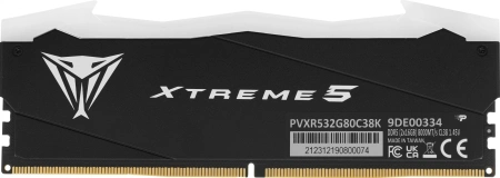 Память DDR5 2x16Gb 8000MHz Patriot PVXR532G80C38K Viper Xtreme 5 RGB RTL Gaming PC5-64000 CL38 DIMM 288-pin 1.45В с радиатором Ret