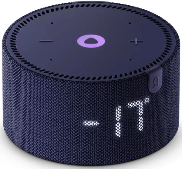 Умная колонка Yandex Станция Мини с часами Алиса синий 10W 1.0 BT 10м (YNDX-00020B)