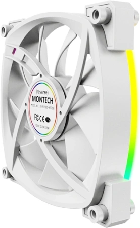 Вентилятор для корпуса Montech RX120 Reverse ARGB 120х120x25 белый 4-pin 27дБ (RX120 PWM WHITE) Ret