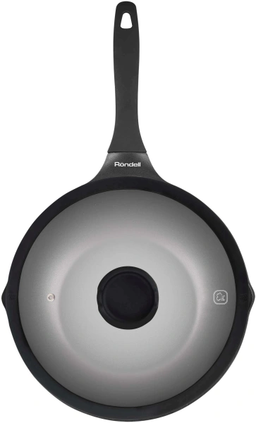 Сковорода ВОК (WOK) Rondell Royal Blue RDA-1548 круглая 28см покрытие: Eclipse HB ручка несъемная (с крышкой) синий