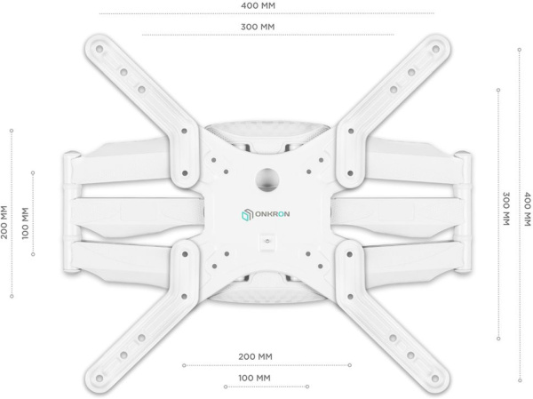Кронштейн для телевизора Onkron M5 белый 37"-70" макс.36.4кг настенный поворот и наклон