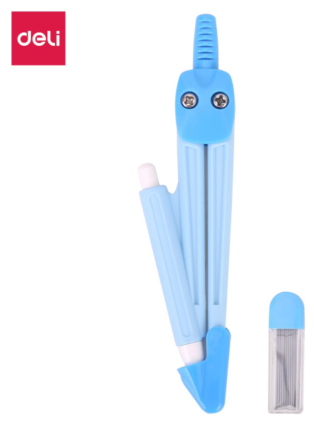 Циркуль Deli E8622 корпус ассорти пластик