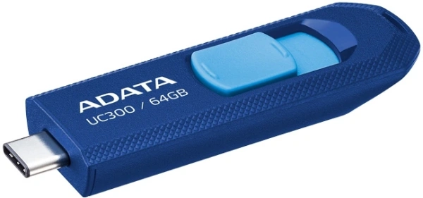 Флеш Диск A-Data 64GB UC300 ACHO-UC300-64G-RNB/BU USB3.2 синий/голубой