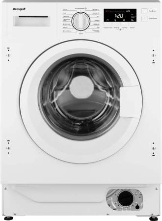 Стиральная машина Weissgauff WMI 6147 Inverter Steam класс:A+++ загрузка до 7кг отжим:1400об/мин белый инвертер