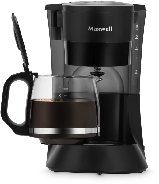 Кофеварка капельная Maxwell MW-1650 600Вт черный