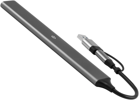 Разветвитель USB-C+ USB-A Digma DHUB-7USB-AC-3.0 7порт. черный