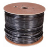 Кабель сетевой Buro UTP 4 пары cat5E solid 0.50мм CCA 305м черный outdoor