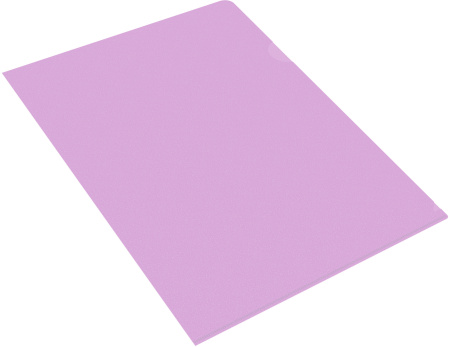 Папка-уголок Бюрократ Pastel -EPAST/VIO A4 пластик 0.18мм фиолетовый