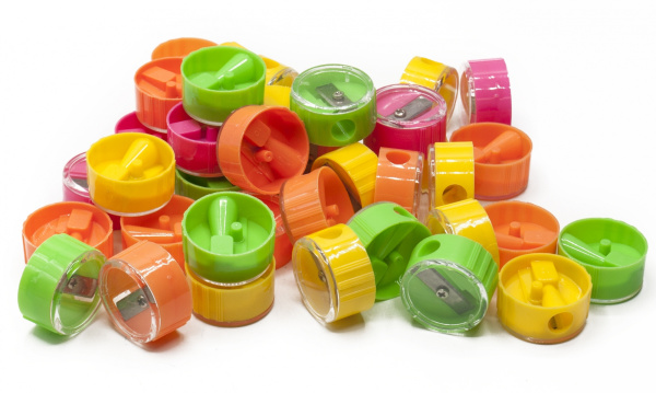 Точилка для карандашей ручная Silwerhof 191082 Народная коллекция 1 отверстие пластик ассорти