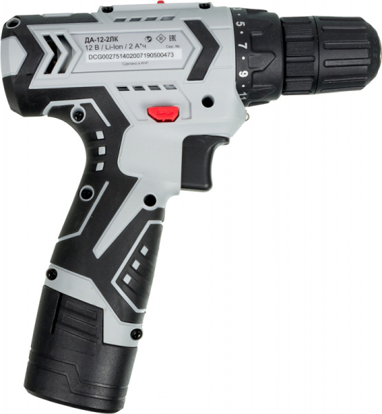 Дрель-шуруповерт Ресанта ДА-12-2ЛК аккум. патрон:быстрозажимной (кейс в комплекте) (75/14/2)