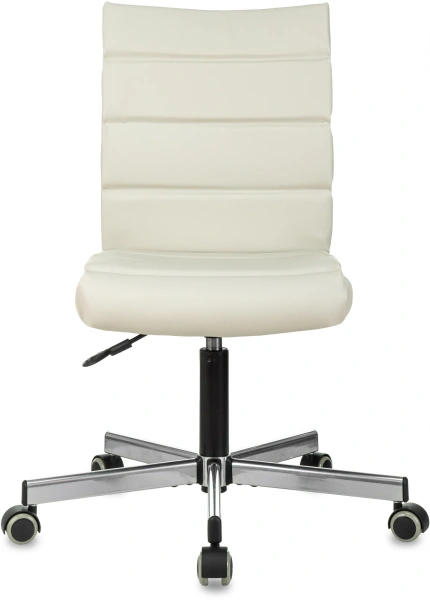 Кресло Бюрократ CH-320M бежевый эко.кожа крестов. металл
