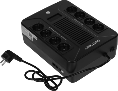 Источник бесперебойного питания Smartwatt SAFE PRO LCD 800 480Вт 480ВА черный