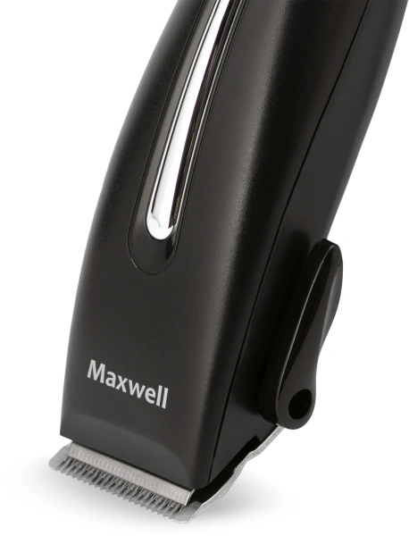 Машинка для стрижки Maxwell MW-2112 черный 15Вт (насадок в компл:4шт)