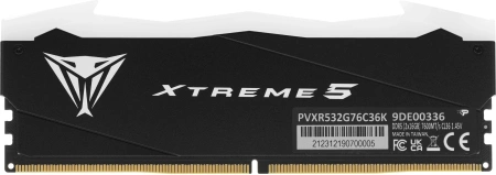 Память DDR5 2x16Gb 7600MHz Patriot PVXR532G76C36K Viper XTREME RGB RTL Gaming PC5-60800 CL36 DIMM 288-pin 1.45В с радиатором Ret