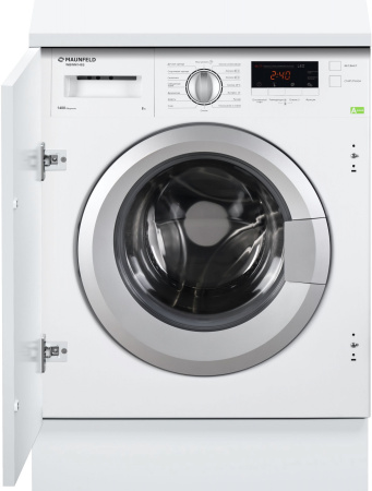 Стиральная машина Maunfeld MBWM148S класс:A+++ загрузка до 8кг отжим:1400об/мин белый инвертер