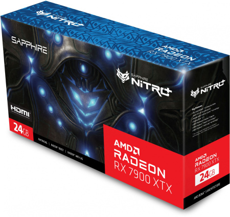 Видеокарта Sapphire PCI-E 4.0 11322-01-40G NITRO+ RX 7900 XTX GAMING OC VAPOR-X AMD RX7900XTX 24Gb 3