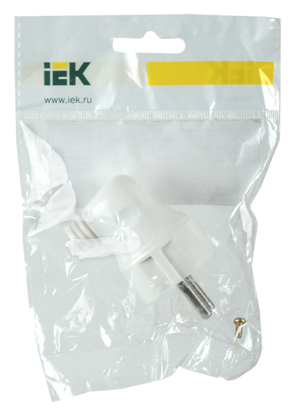 Вилка IEK ВПп11-01-Ст (EVP11-16-01-K01) разборная угловая с заземляющим контактом