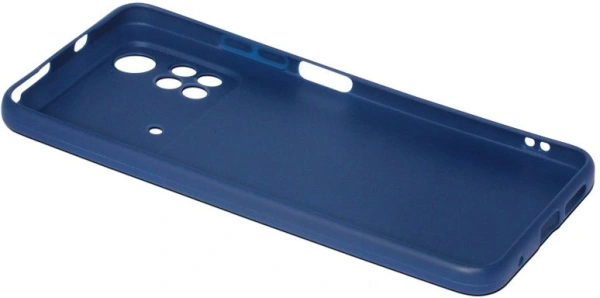 Чехол (клип-кейс) DF для Xiaomi Poco M4 Pro poCase-03 синий (POCASE-03 (BLUE))