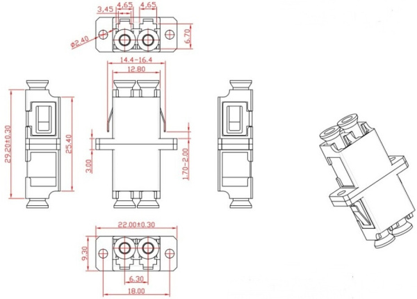 Термоусажеваемая гильза КДЗС Hyperline FO-FFSPS-40 40мм (упак.:1шт)