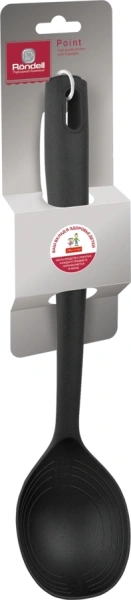 Ложка для первых/вторых блюд Rondell Point RD-1377 графитовый упак.:картонная подложка