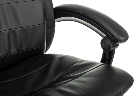 Кресло руководителя Бюрократ T-9950MSG-F черный эко.кожа крестов. пластик подст.для ног