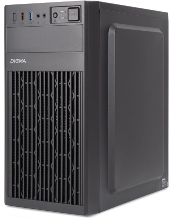 Корпус Digma DCC-MN302 черный без БП mATX 2xUSB2.0 audio