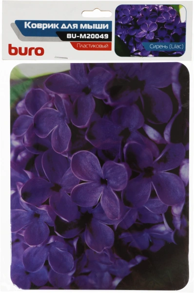 Коврик для мыши Buro BU-M20049 Мини рисунок/сирень 230x180x2мм