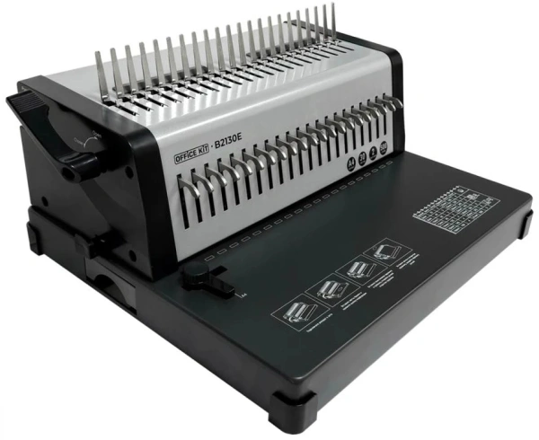 Переплетчик Office Kit B2130E A4/перф.35л.сшив/макс.500л./пластик.пруж. (6-51мм)/электр.