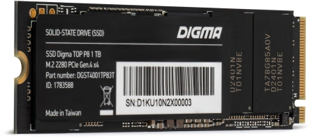 Накопитель SSD Digma PCI-E 4.0 x4 1Tb DGST4001TP83T Top P8 M.2 2280