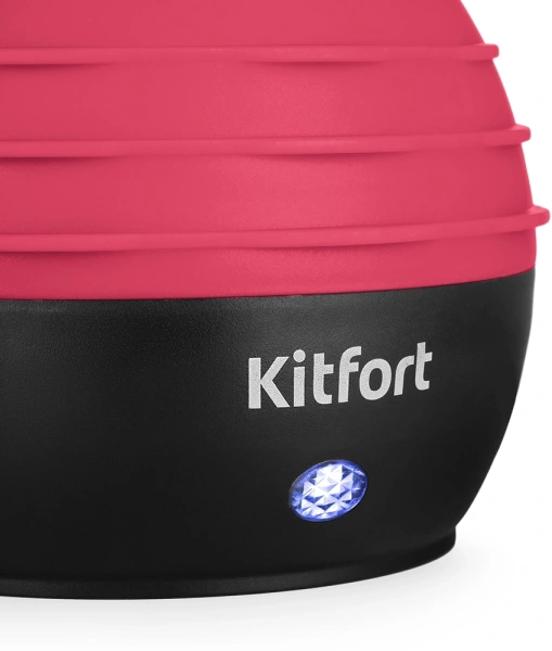 Пароочиститель ручной Kitfort КТ-9193-1 1050Вт черный/малиновый