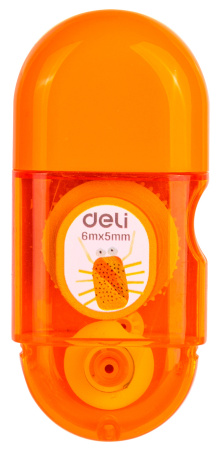 Лента коррект. Deli EH350 6мх5мм ассорти корпус белый блистер