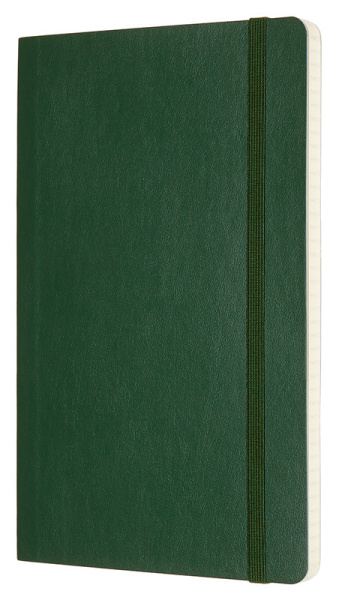 Блокнот Moleskine CLASSIC SOFT QP617K15 Large 130х210мм 192стр. клетка мягкая обложка зеленый