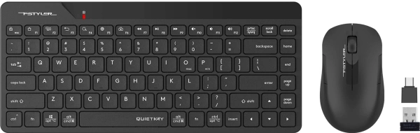 Клавиатура + мышь A4Tech Fstyler FG2200 Air2 клав:черный мышь:черный USB беспроводная slim (FG2200 A