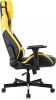 Кресло игровое Knight Thunder 5X черный/желтый эко.кожа крестов. металл