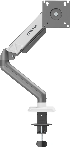 Кронштейн для мониторов ЖК Digma D-MM101 серый 17"-32" макс.9кг крепление к столешнице поворот и наклон