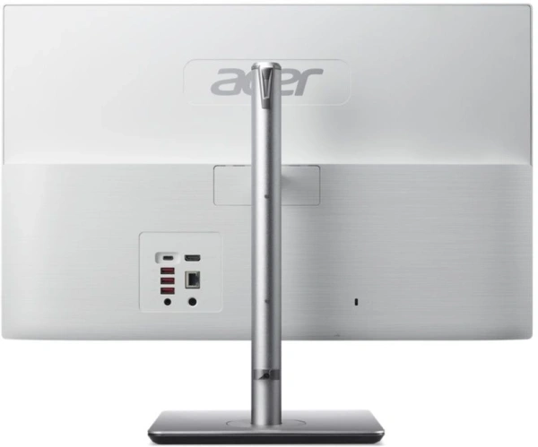 Моноблок Acer Aspire C24-195ES 23.8" Full HD Core Ultra 7 155U (1.7) 16Gb SSD512Gb Graphics CR Eshell GbitEth WiFi BT 65W клавиатура мышь Cam серебристый 1920x1080
