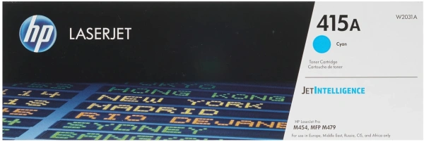 Картридж лазерный HP 415A W2031A голубой (2100стр.) для HP HP LJ M454/MFP M479