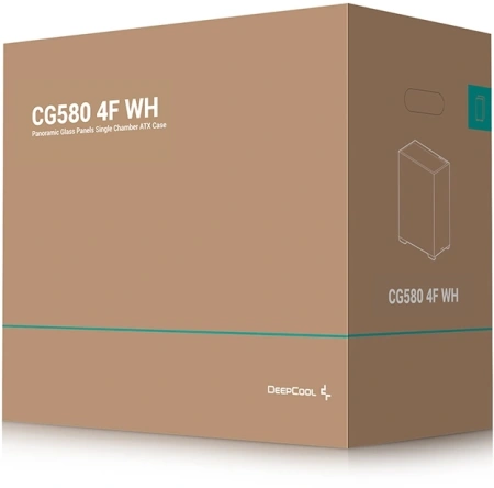 Корпус Deepcool CG580 4F WH белый без БП ATX 8x120mm 3x140mm 1xUSB3.0 audio bott PSU
