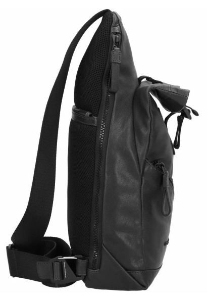 Рюкзак слинг унисекс Piquadro Harper CA5678AP/N черный кожа