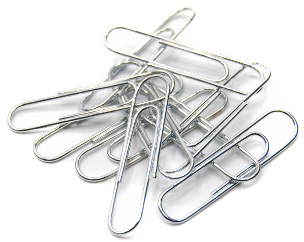 Скрепки Silwerhof 491038 металл оцинкованные 33мм (упак.:100шт) картонная коробка