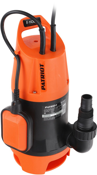 Насос садовый дренажный Patriot F 1100 1120Вт 15700л/час (315302469)