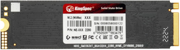 Накопитель SSD Kingspec PCIe 3.0 x4 2TB NE-2TB M.2 2280