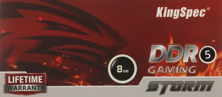 Память DDR5 8GB 4800MHz Kingspec KS4800D5M11008G RTL PC4-38400 CL19 DIMM 288-pin 1.1В single rank с радиатором Ret
