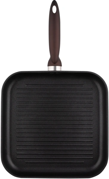 Сковорода-гриль Rondell Tierno RDA-1579 квадратная 28см покрытие: Xylan Plus ручка несъемная (без крышки) черный