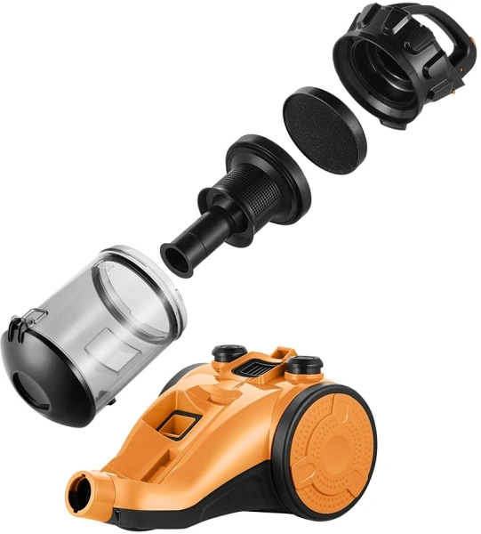 Пылесос Kitfort КТ-5280 1200Вт оранжевый/черный