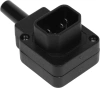 Вилка Lanmaster LAN-IEC-320-C14/90 угловая