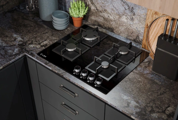 Газовая варочная поверхность Lex GVG 644A BBL черный